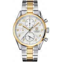 Tag Heuer Carrera Heritage Yellow Gold & Stainless Men's Luxury Watch CAS2150-BD0731